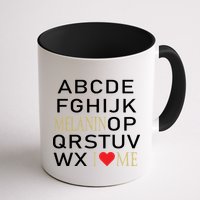 I Heart Melanin Alphabet  Mug