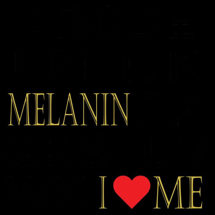 I Heart Melanin Alphabet  Mug