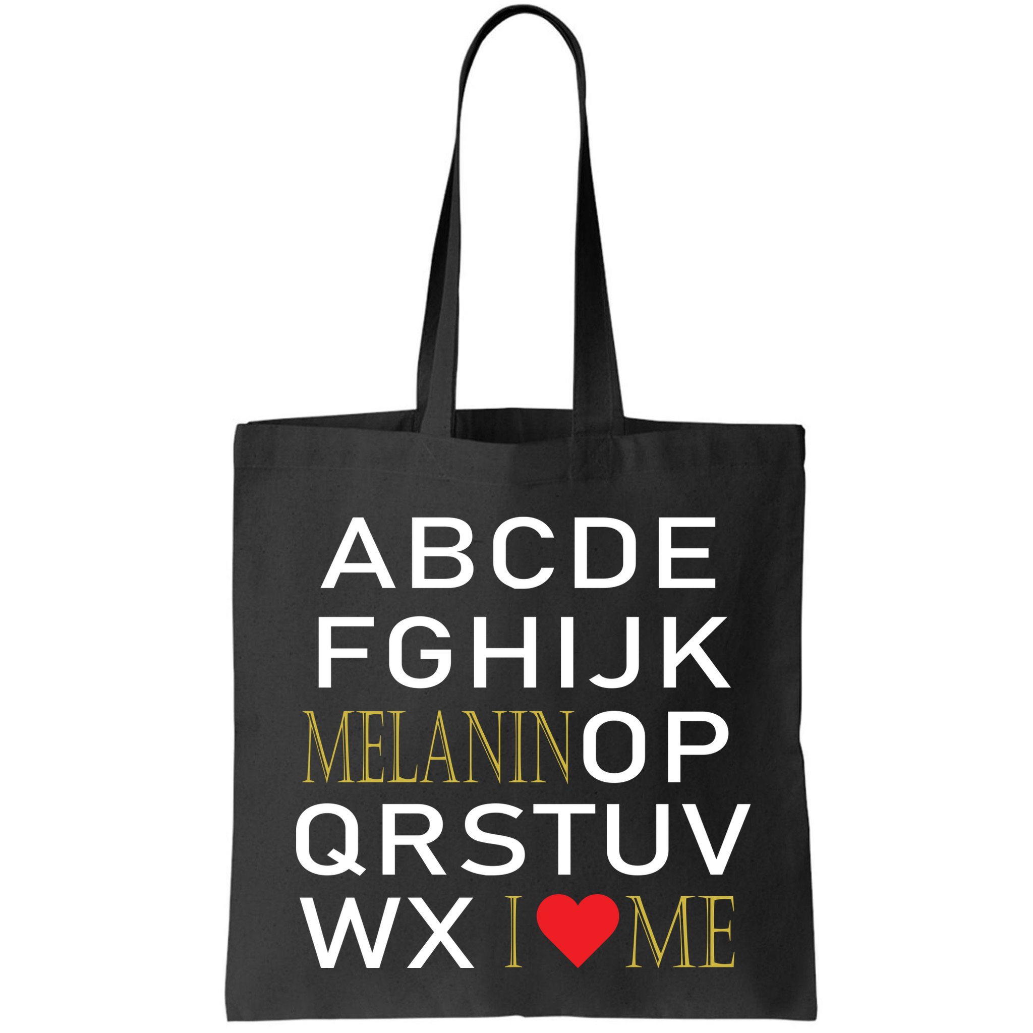 I Heart Melanin Alphabet  Bag