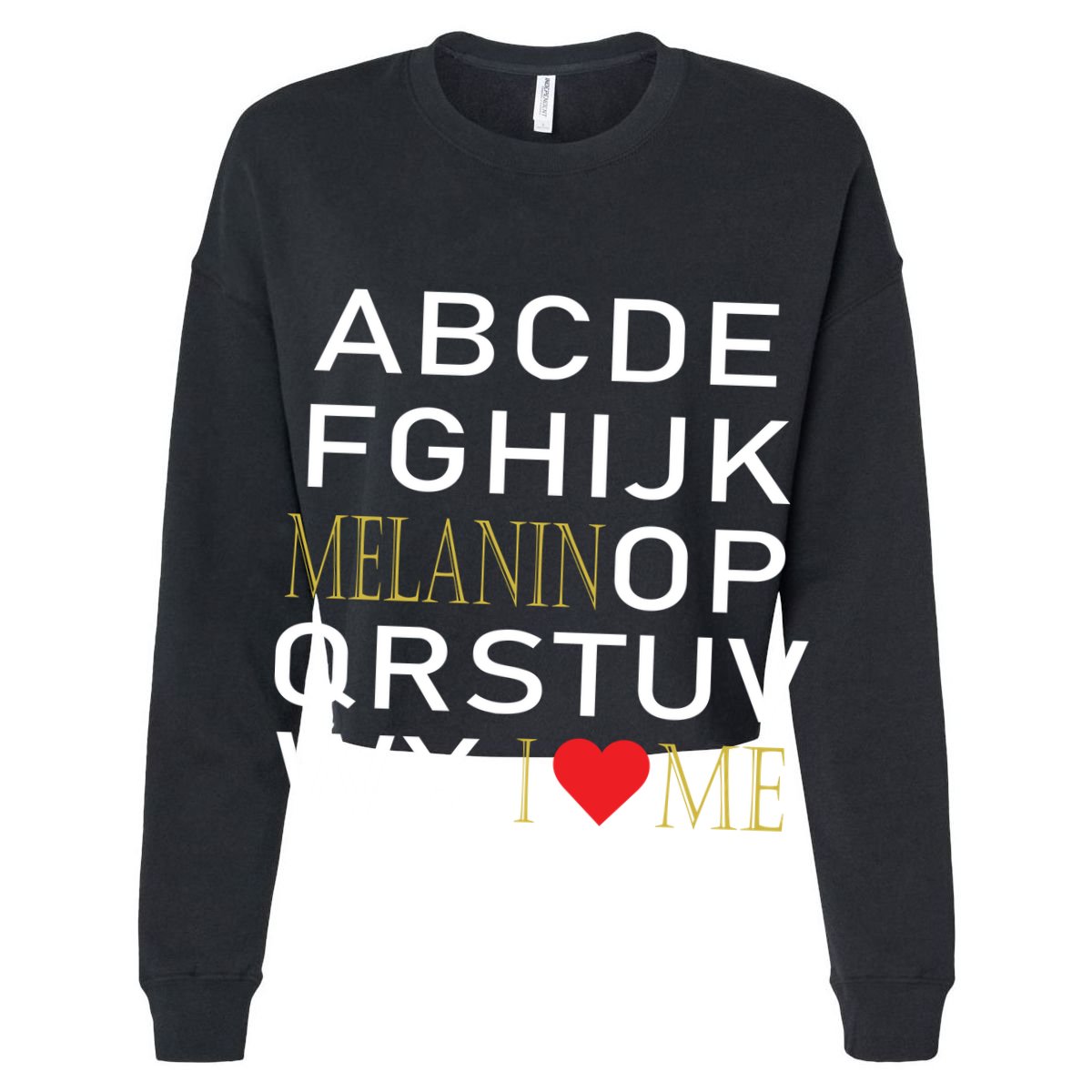 I Heart Melanin Alphabet  Golf Towel
