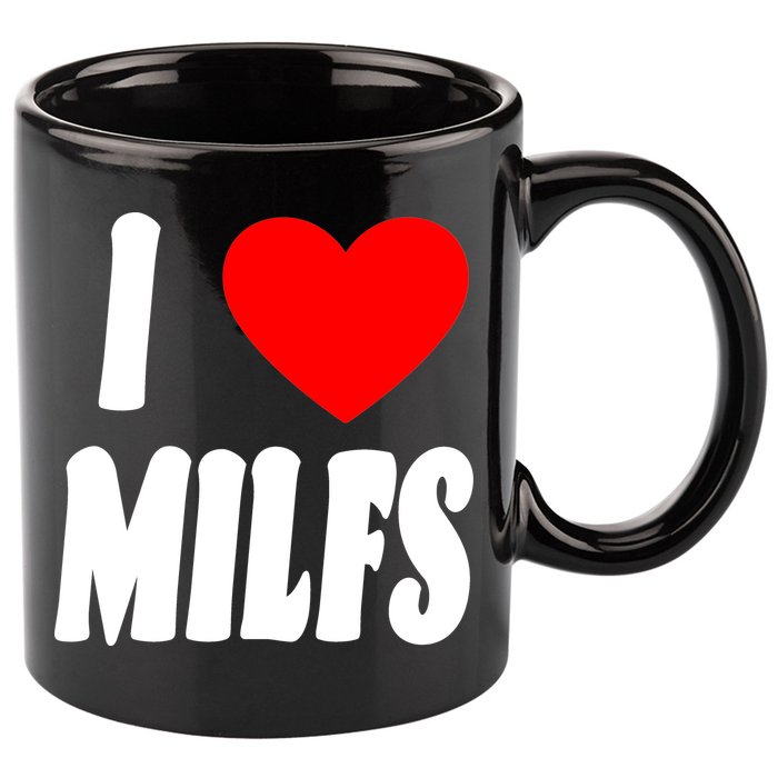 I Heart Milfs 11oz C Handle Ceramic Mug