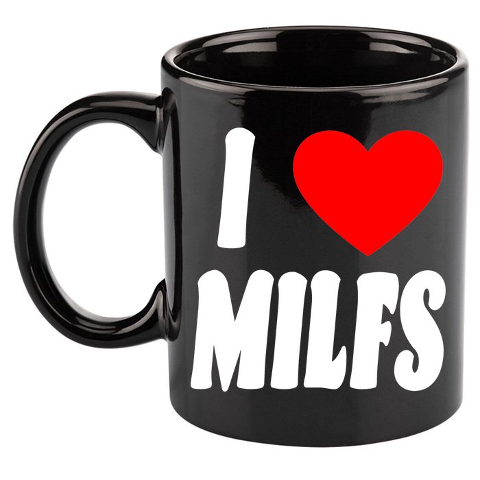 I Heart Milfs 11oz C Handle Ceramic Mug