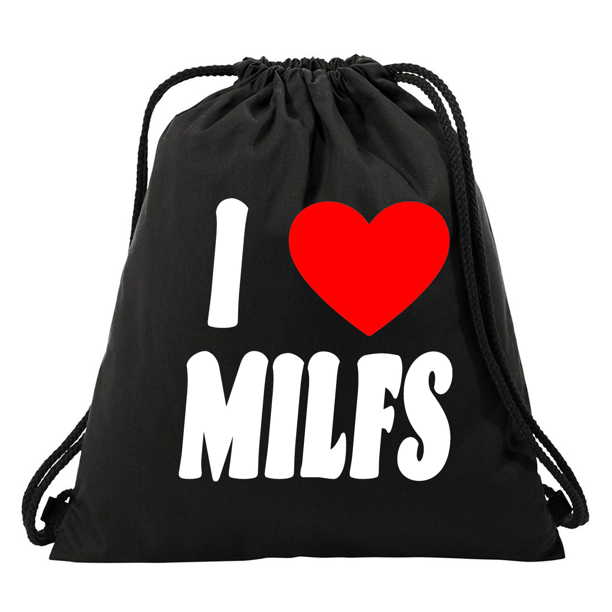 I Heart Milfs Drawstring Bag