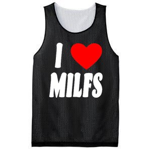 I Heart Milfs Mesh Reversible Basketball Jersey Tank