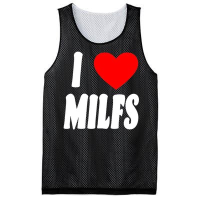 I Heart Milfs Mesh Reversible Basketball Jersey Tank