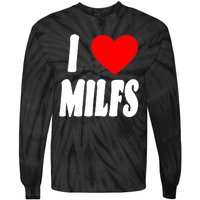 I Heart Milfs Tie-Dye Long Sleeve Shirt