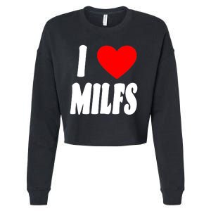 I Heart Milfs Cropped Pullover Crew