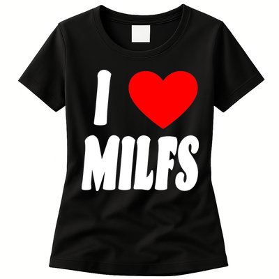 I Heart Milfs Womens T-Shirt