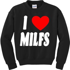 I Heart Milfs Kids Sweatshirt