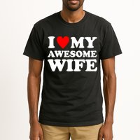 I Heart My Awesome Wife Tall T-Shirt