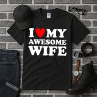 I Heart My Awesome Wife Tall T-Shirt