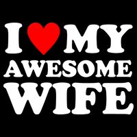 I Heart My Awesome Wife Cooling Performance Long Sleeve Crew