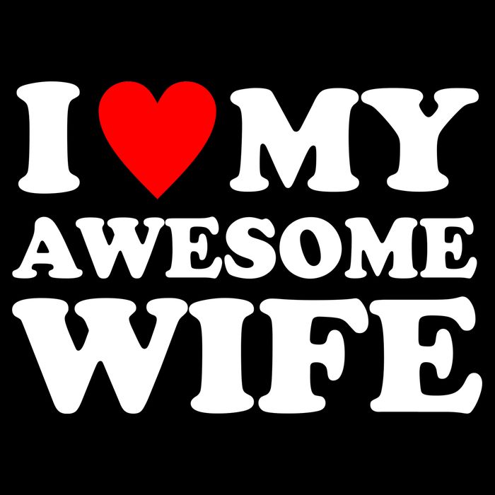 I Heart My Awesome Wife Cooling Performance Long Sleeve Crew