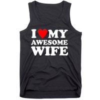 I Heart My Awesome Wife Tank Top