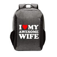 I Heart My Awesome Wife Vector Backpack