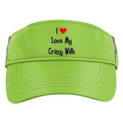 I Heart My Crazy Wife Adult Drive Performance Visor