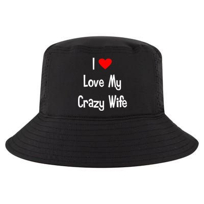 I Heart My Crazy Wife Cool Comfort Performance Bucket Hat