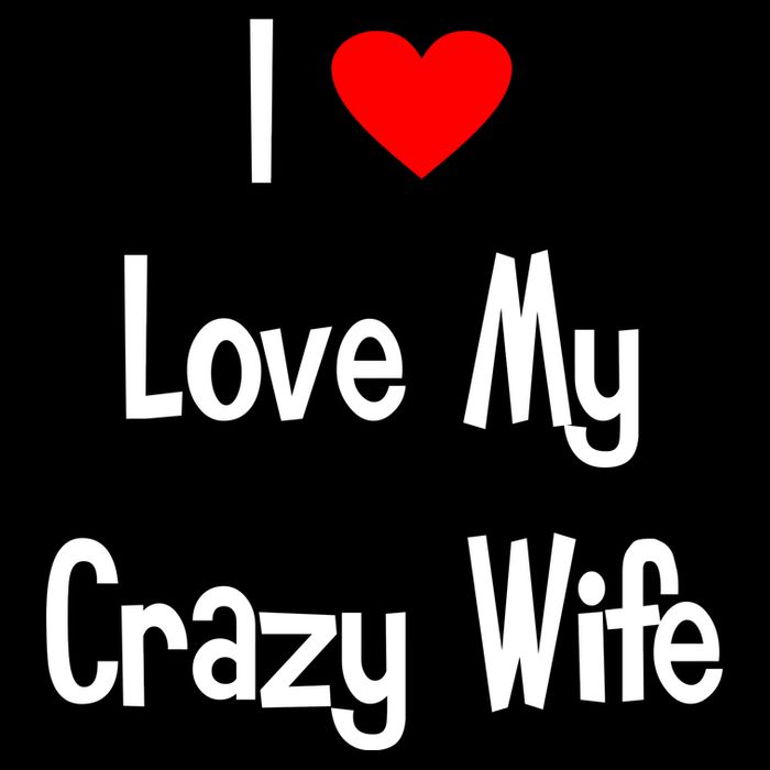 I Heart My Crazy Wife USA-Made Doggie Bandana