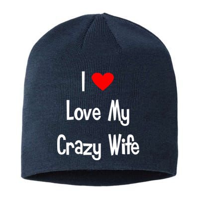 I Heart My Crazy Wife Sustainable Beanie