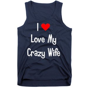 I Heart My Crazy Wife Tank Top