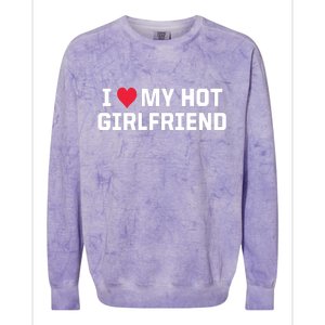 I Heart My Hot Girlfriend Fenny Couples Colorblast Crewneck Sweatshirt