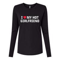 I Heart My Hot Girlfriend Fenny Couples Womens Cotton Relaxed Long Sleeve T-Shirt