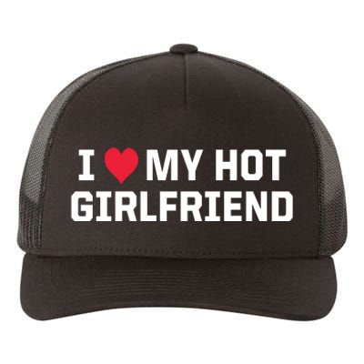 I Heart My Hot Girlfriend Fenny Couples Yupoong Adult 5-Panel Trucker Hat