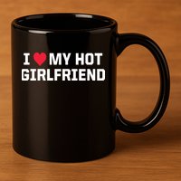 I Heart My Hot Girlfriend Fenny Couples 11oz C Handle Ceramic Mug