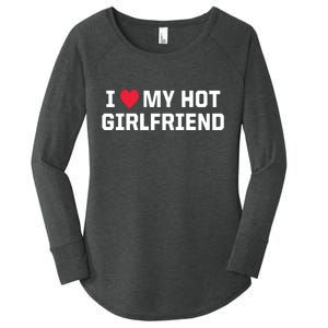 I Heart My Hot Girlfriend Fenny Couples Women's Perfect Tri Tunic Long Sleeve Shirt