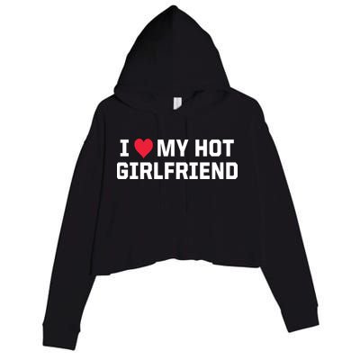 I Heart My Hot Girlfriend Fenny Couples Crop Fleece Hoodie
