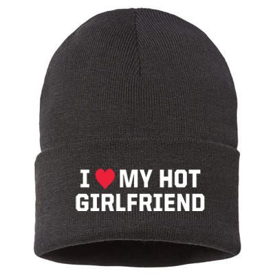 I Heart My Hot Girlfriend Fenny Couples Sustainable Knit Beanie