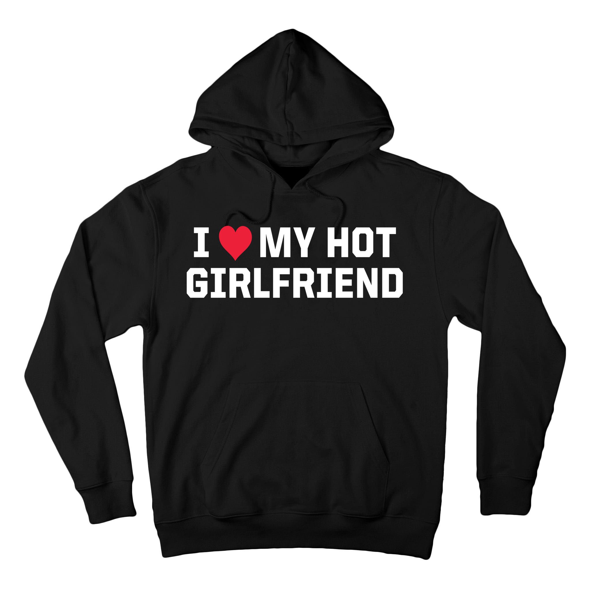 I Heart My Hot Girlfriend Fenny Couples Tall Hoodie