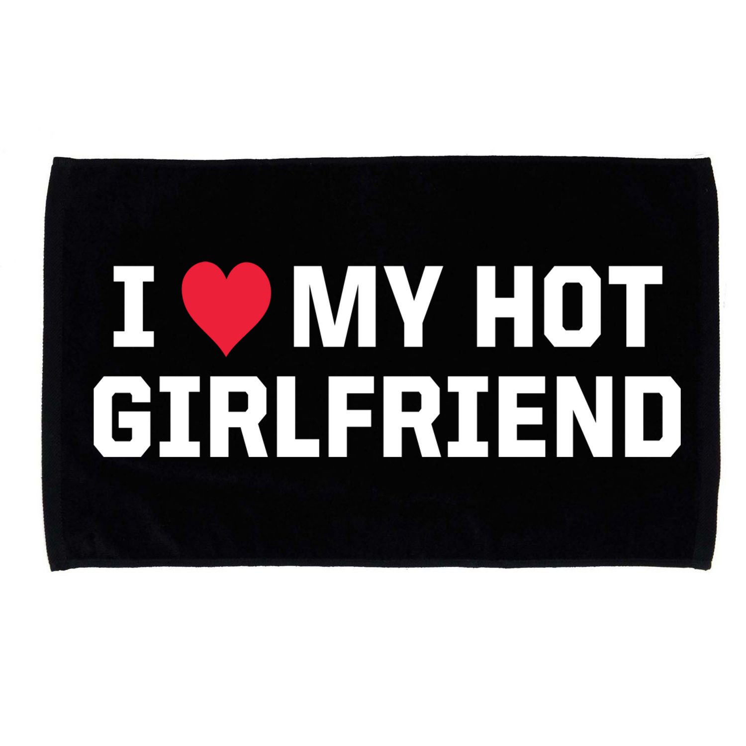 I Heart My Hot Girlfriend Fenny Couples Microfiber Hand Towel