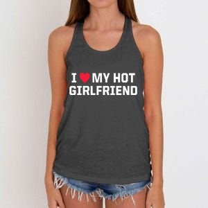 I Heart My Hot Girlfriend Fenny Couples Women's Knotted Racerback Tank