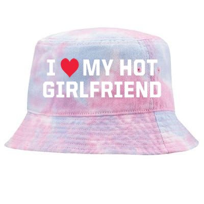 I Heart My Hot Girlfriend Fenny Couples Tie-Dyed Bucket Hat