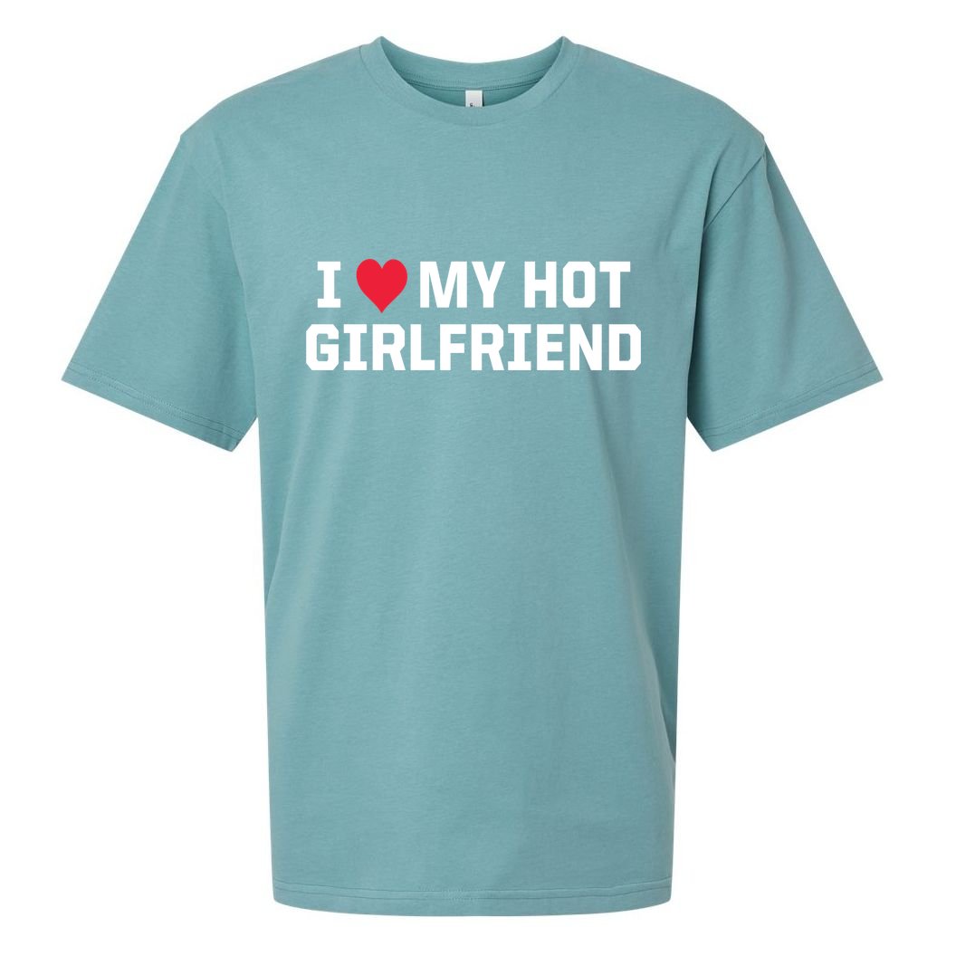 I Heart My Hot Girlfriend Fenny Couples Sueded Cloud Jersey T-Shirt