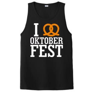 I Heart Oktoberfest Pretzel PosiCharge Competitor Tank