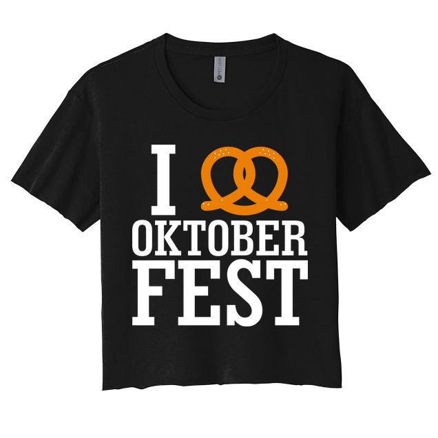 I Heart Oktoberfest Pretzel Crop Top