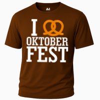 I Heart Oktoberfest Pretzel Cooling Performance Crew T-Shirt
