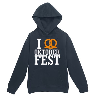 I Heart Oktoberfest Pretzel Urban Pullover Hoodie