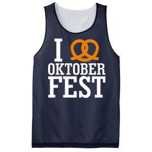 I Heart Oktoberfest Pretzel Mesh Reversible Basketball Jersey Tank