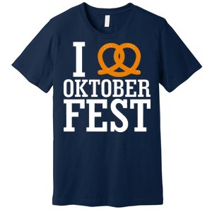 I Heart Oktoberfest Pretzel Premium T-Shirt