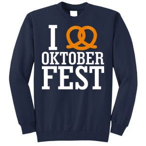 I Heart Oktoberfest Pretzel Tall Sweatshirt