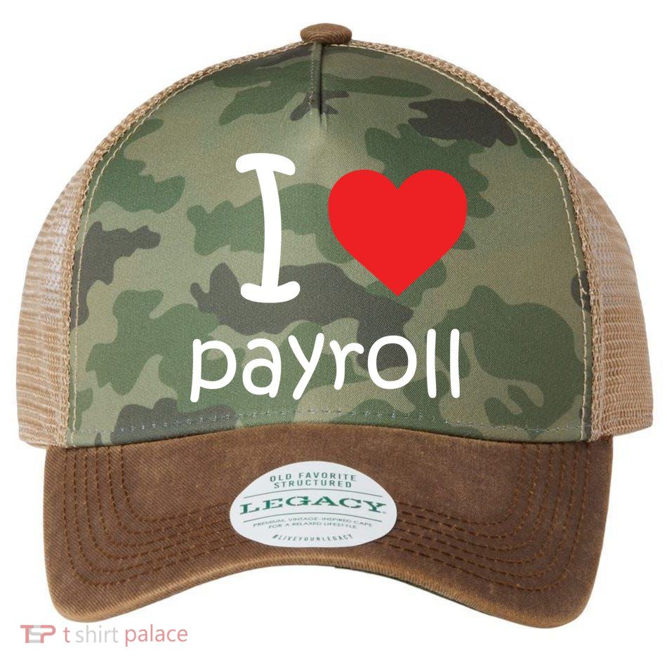 I Heart Payroll Legacy Tie Dye Trucker Hat