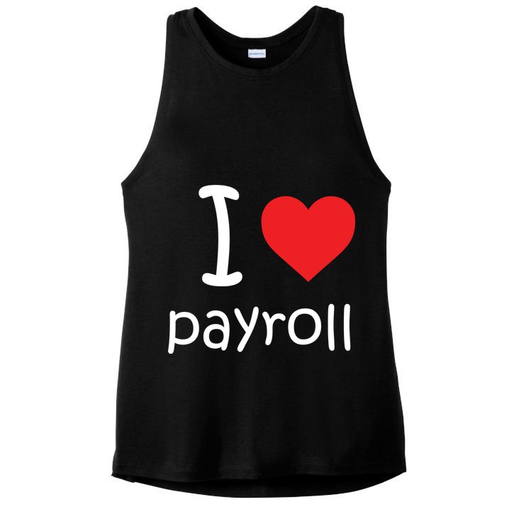 I Heart Payroll Ladies PosiCharge Tri-Blend Wicking Tank