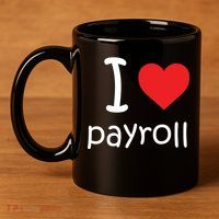 I Heart Payroll 11oz C Handle Ceramic Mug