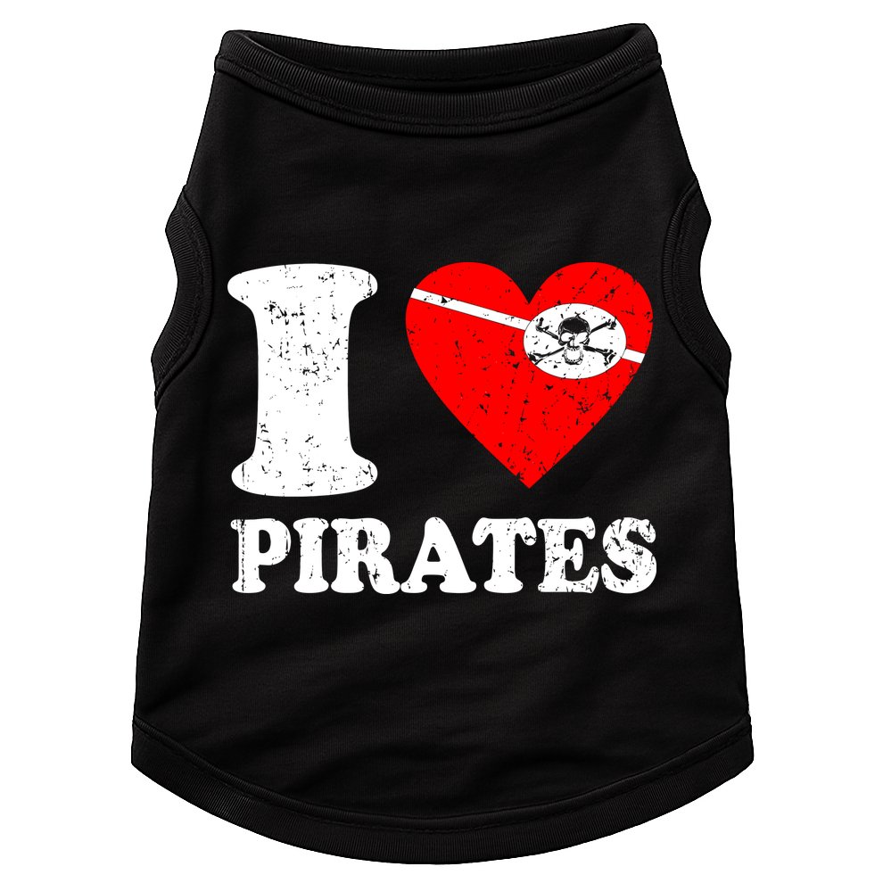 I Heart Pirates T-Shirt Doggie Tank