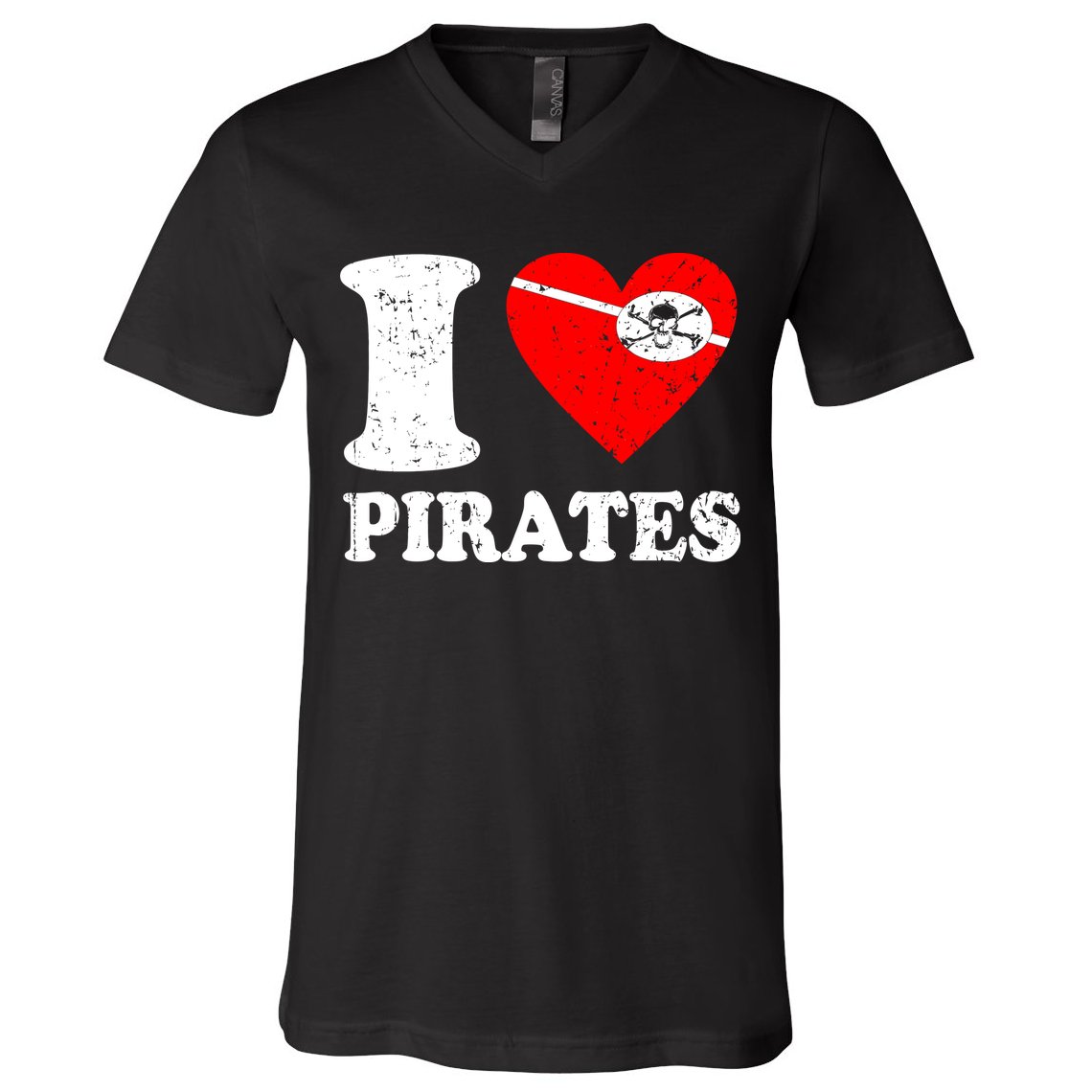 I Heart Pirates T-Shirt V-Neck T-Shirt