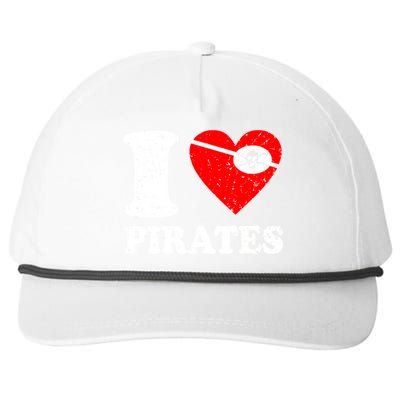 I Heart Pirates T-Shirt Snapback Five-Panel Rope Hat