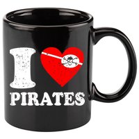 I Heart Pirates T-Shirt 11oz C Handle Ceramic Mug
